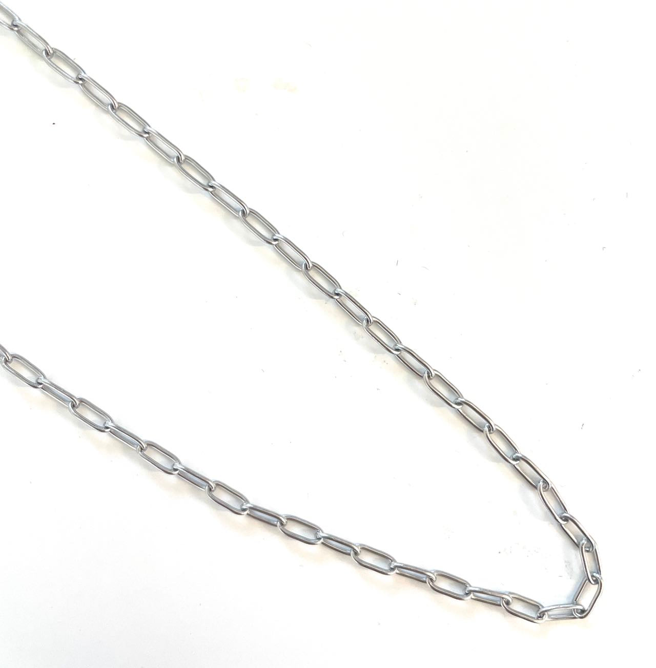 Silver thin chain necklace