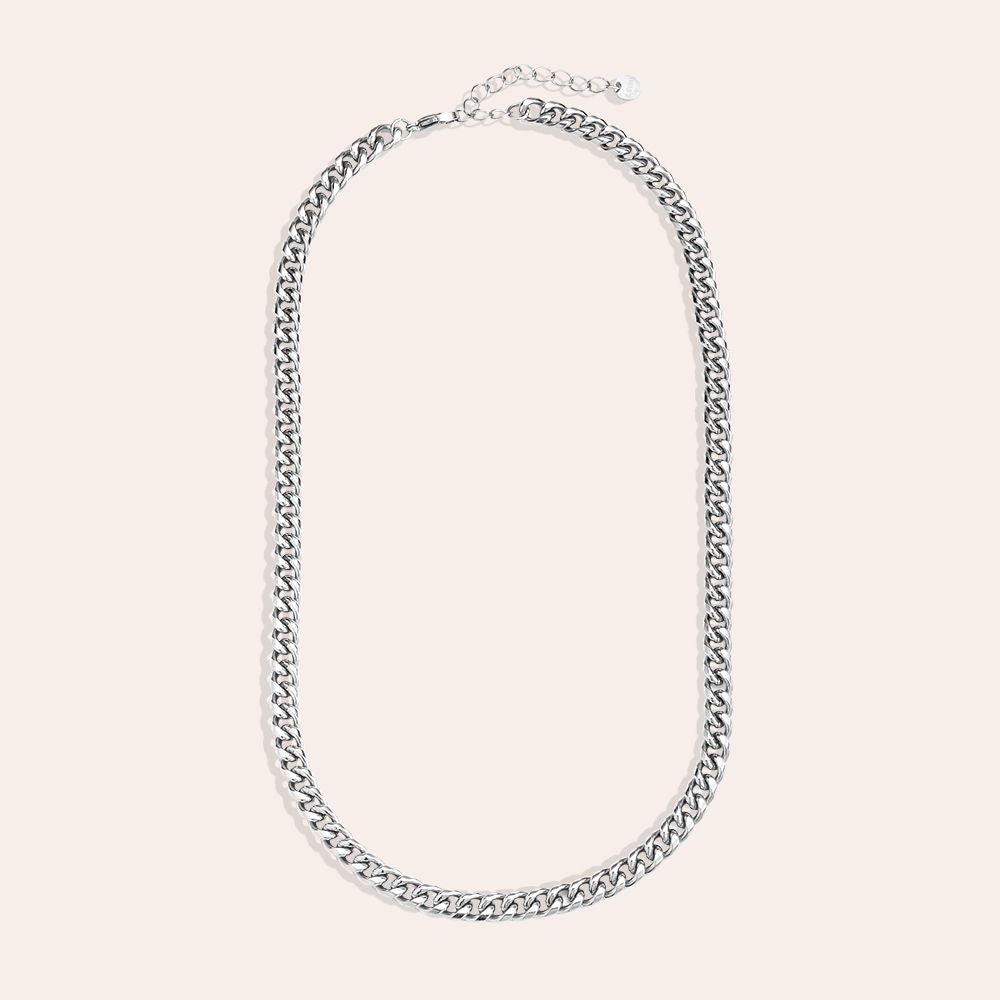 Silver chain necklace