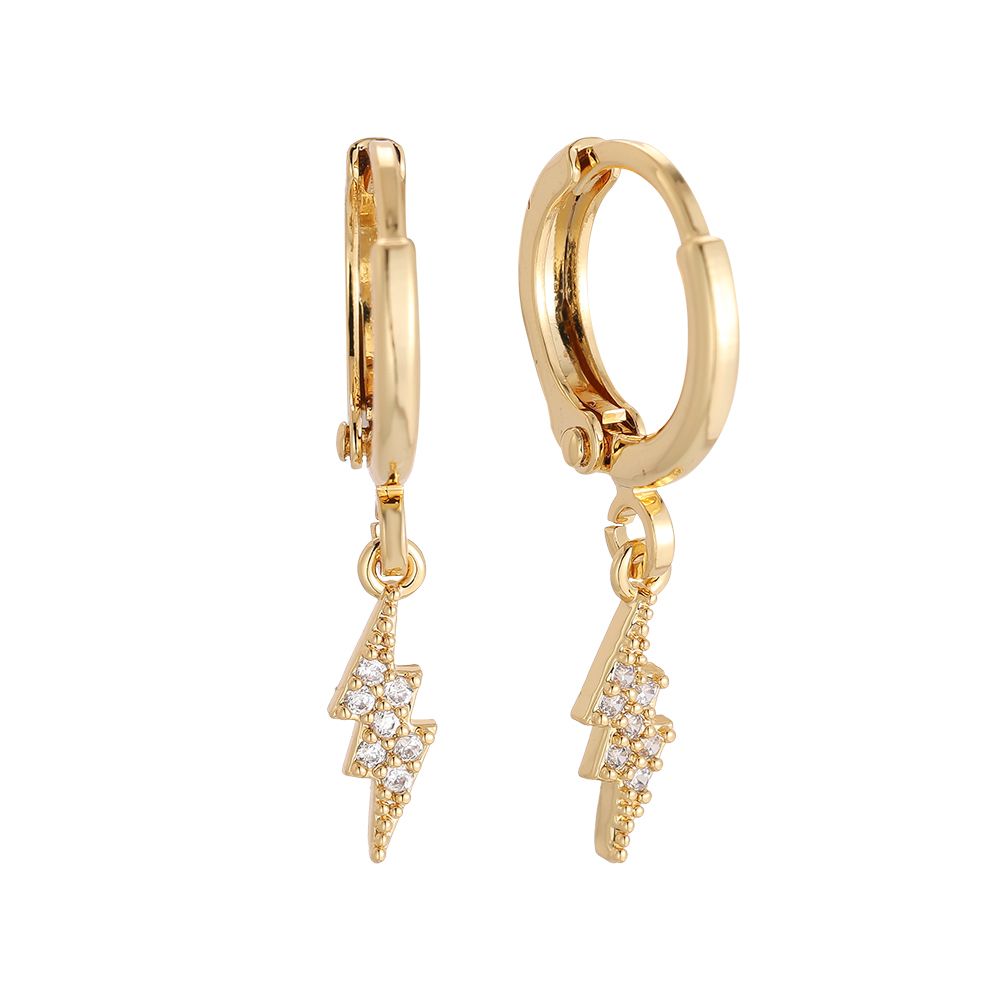 Diamond flash earrings