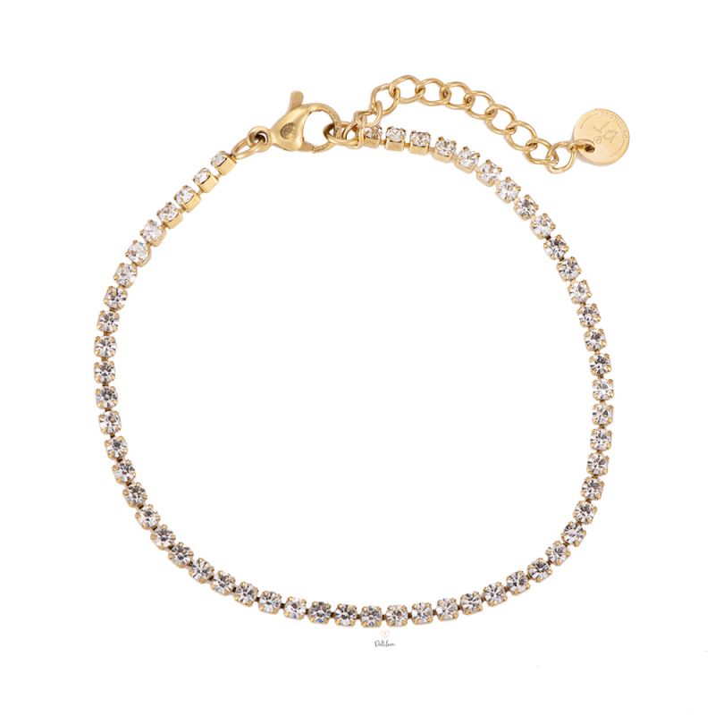 Stainless steel tennis bracelet