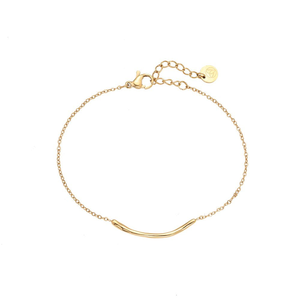 Thin gold bracelet
