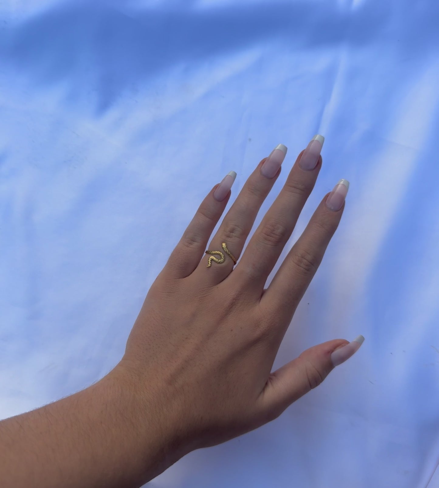 Stainless steel snake ring