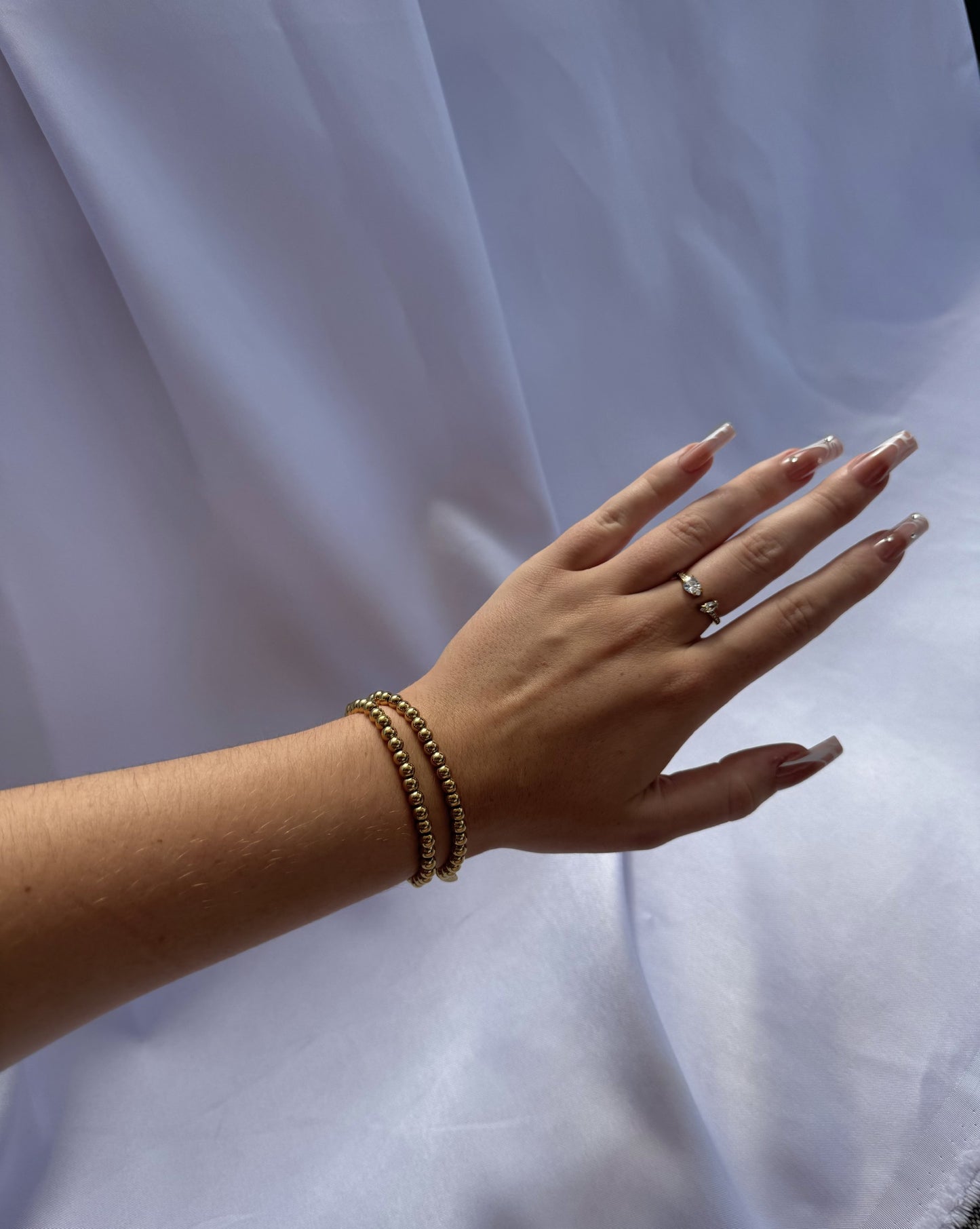 Stainless steel bead bracelet