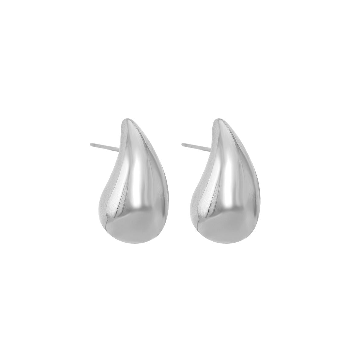 Silver drop earrings