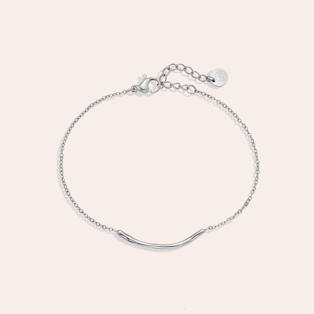 Thin silver bracelet